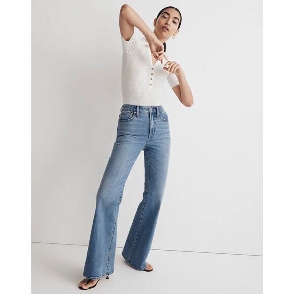 Madewell Denim - Madewell High Rise The Perfect Vintage Flare Jeans Blue Size 28